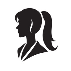 Silhouette Profile of a Woman 