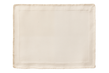 A simple rectangular off white frame with a slightly textured surface against a  on transparent background png