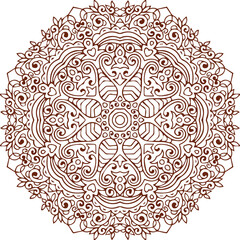Beautiful flower art and mandala vector design