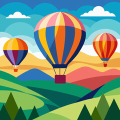 hot air balloon in sky