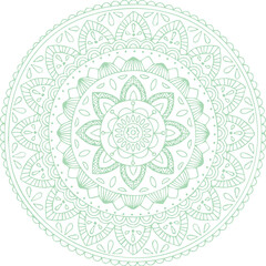 Beautiful Mandala Art and Vector Mandala Design Image.