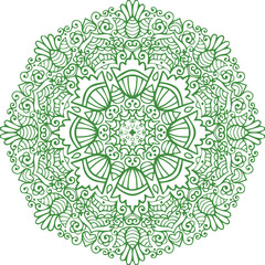 Beautiful flower art and mandala vector design