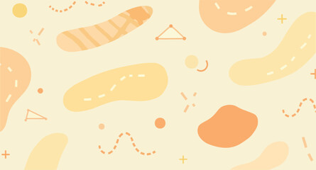 abstract background with organic shapes in soft yellow and tones