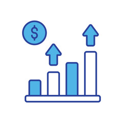 Profit  icon isolated on a white background. Vector illustration.