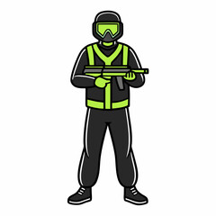 Fototapeta premium police officer vector illustration
