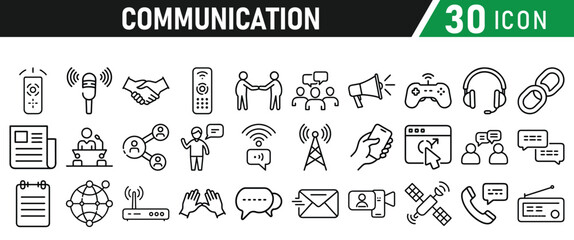 Communication icons set. Discussion, speech bubble icon vector illustration for web