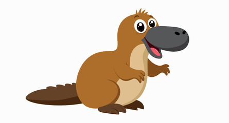 friendly cartoon platypus