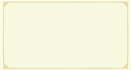 elegant pale yellow-green frame with light beige border