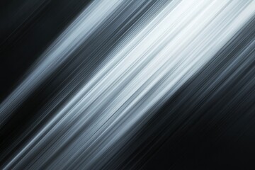 Fototapeta premium Blurry white light streaks on dark background