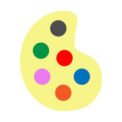 Color Palette Vector Flat Icon Design