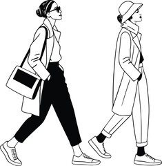 couple walking in the city