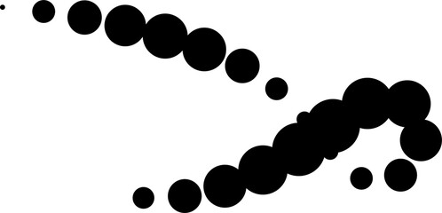 Line dotted halftone curved icon