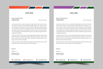 Professional & modern letterhead template design,Vector graphic design,Minimalist concept business style letterhead template design.
