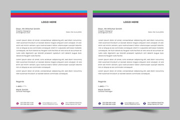 Professional & modern letterhead template design,Vector graphic design,Minimalist concept business style letterhead template design.
