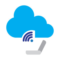 Fototapeta premium E Learning Vector Flat Icon Design