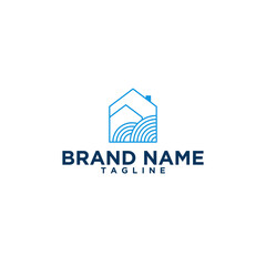 blue color  home logo for download