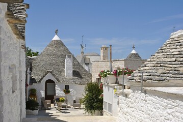 Traditional Trulli house in Puglia Italy.
