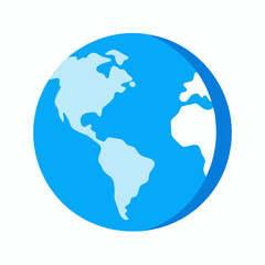 world map with globe