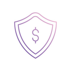 Shield  icon isolated on a white background. Vector illustration.