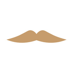 Moustache Vector Flat Icon Design