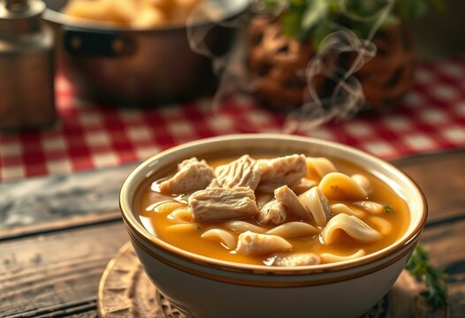 Photorealistic image of Chicken Noodle Soup