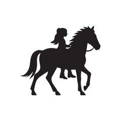 horse silhouette vector