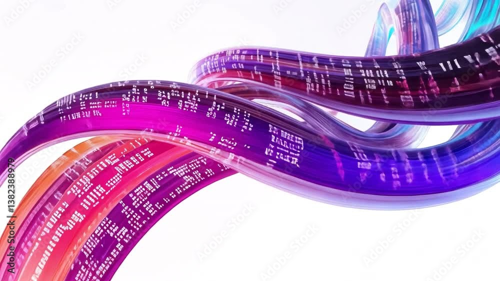 Poster digital connectivity: a dynamic representation of interconnected data streams, showcasing the vibran