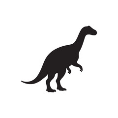 silhouette of a dinosaur