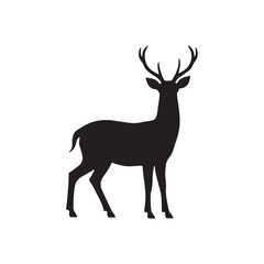 Fototapeta premium deer silhouette vector