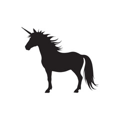 horse silhouette vector