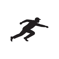 silhouette of a man jumping