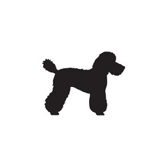 black dog silhouette
