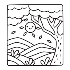 Comfy patterns coloring page, bold and easy coloring book page, patterns, mandala, flowers, floral, animals, vector illustration, line art, black and white, victor art, illustration