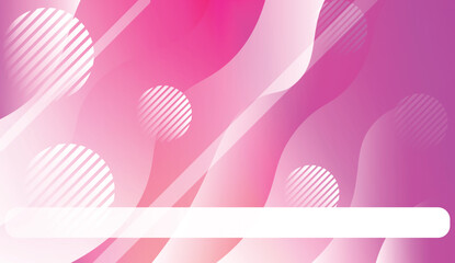 Template Background With Wave Geometric Shape, Lines, Circle. For Design, Presentation, Business. Vector Illustration