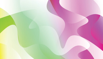 Blurred Decorative Design In Abstract Style With Wave, Curve Lines. For Design, Presentation, Business. Vector Illustration with Color Gradient.