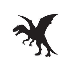 silhouette of a dinosaur