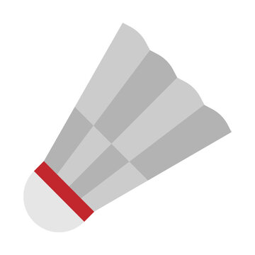 Bedminton Shuttle Vector Flat Icon Design