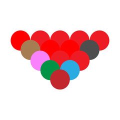 Billiard Vector Flat Icon Design