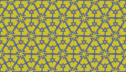 Vector illustration with curved line. Modern pattern in triangles style. For modern interior design