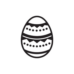 easter egg with easter eggs silhouette