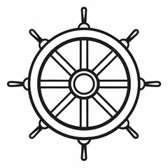 Obraz premium steering wheel vector illustration