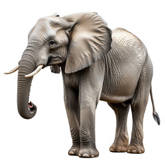Obraz premium African Elephant on Transparent Background