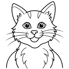 Obraz premium vector illustration of a cat