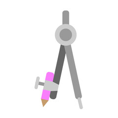Drawing Compass Vector Flat Icon Design