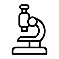 Microscope Outline Style Icon