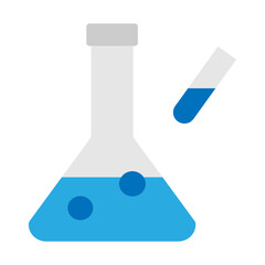 Medical Research Lab Vector Flat Icon Design