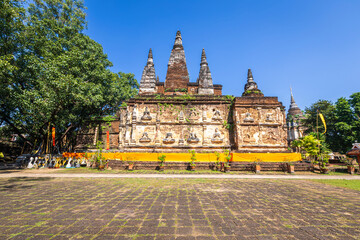Wat Chet Yot or Wat Photharam Maha Wihan, seven pagoda temple It is a major tourist attraction in...