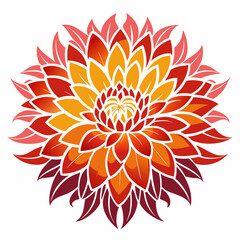 abstract flower vector