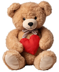Love Bear Heart on transparent background