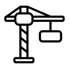 crane Line Icon